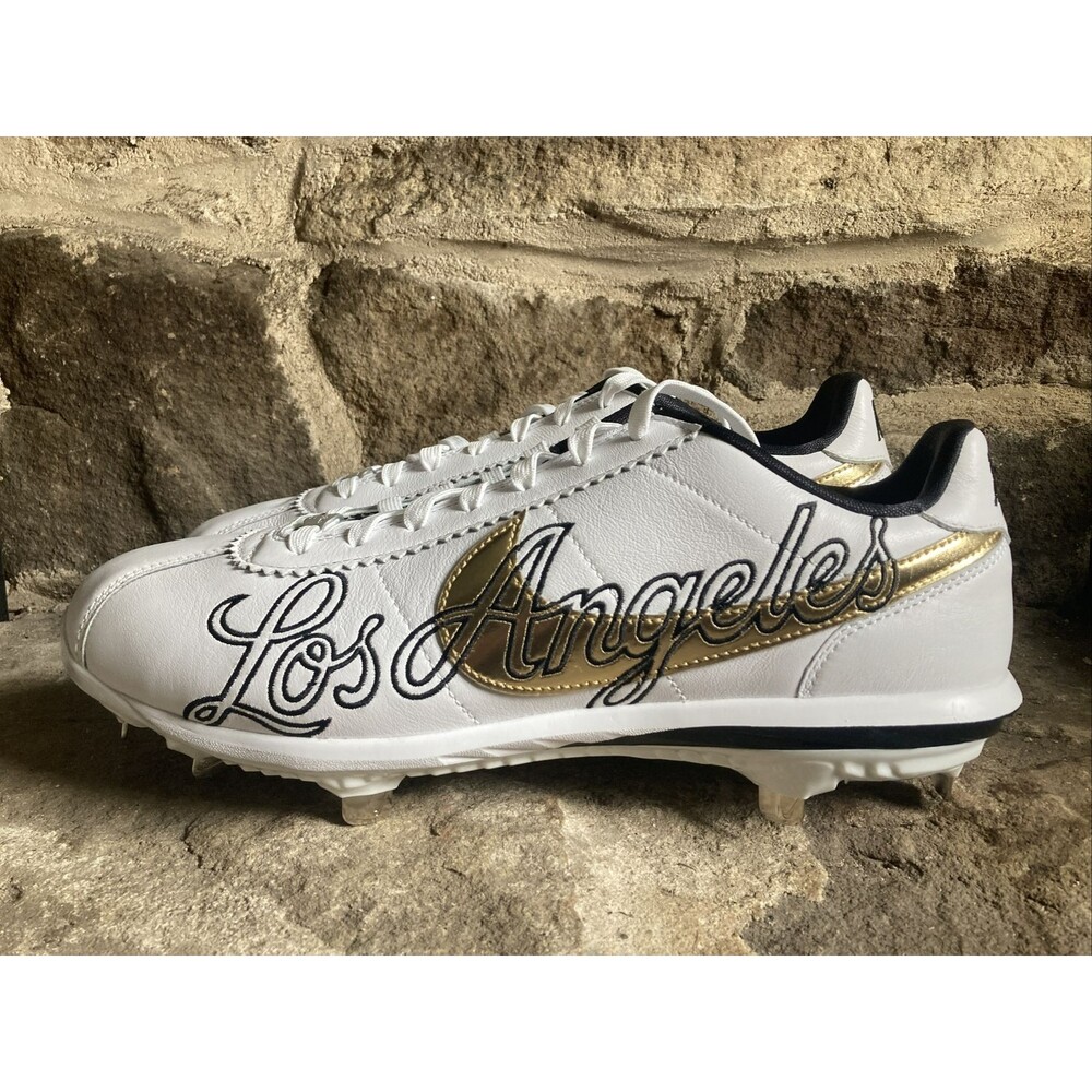 Nike Lunar Cortez 2022 All Star Los Angeles Baseball Cleats CV5565-101 Sz 12 New